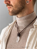 Macramé Ketting Meesterkwarts V: Lemurisch Venster en Herkimer