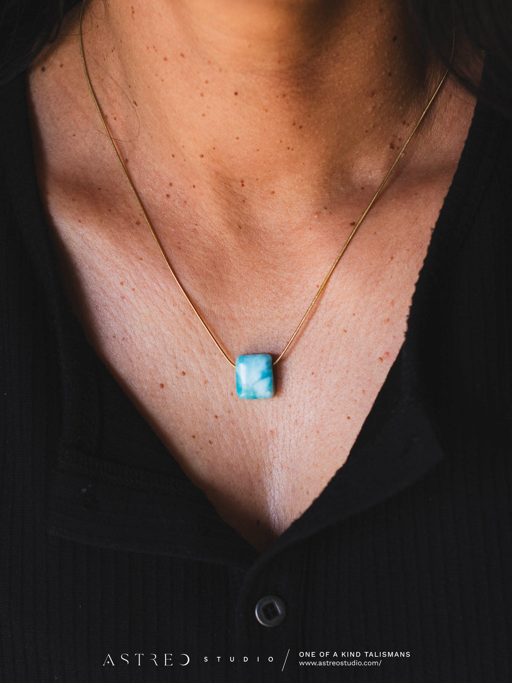Larimar kettingen 