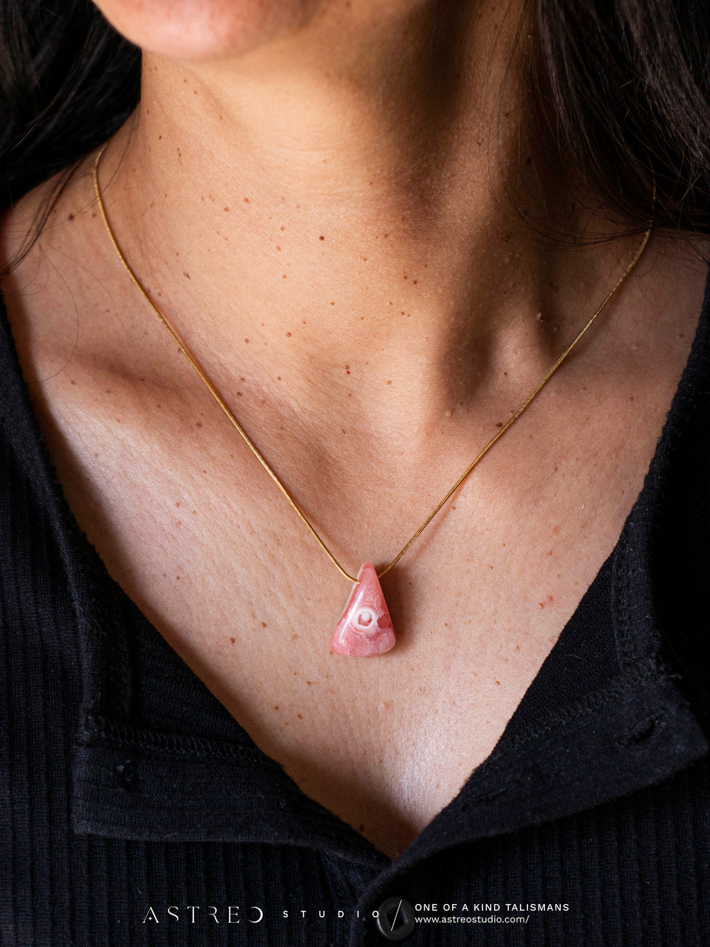 Ketting met chalcedoon 