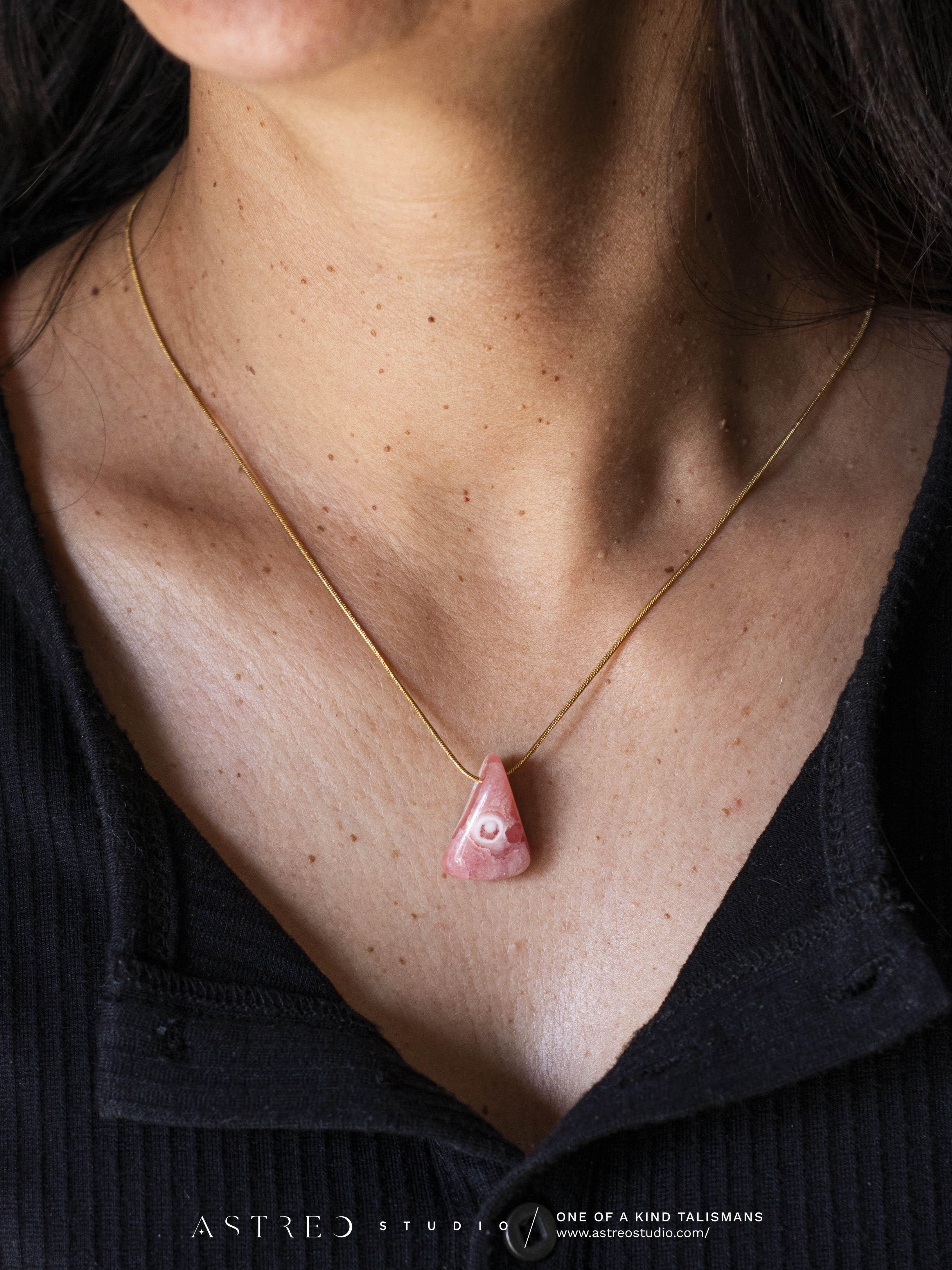 Ketting met chalcedoon 