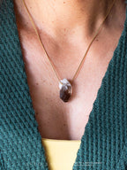 Citrine Quartz Chain Necklaces 