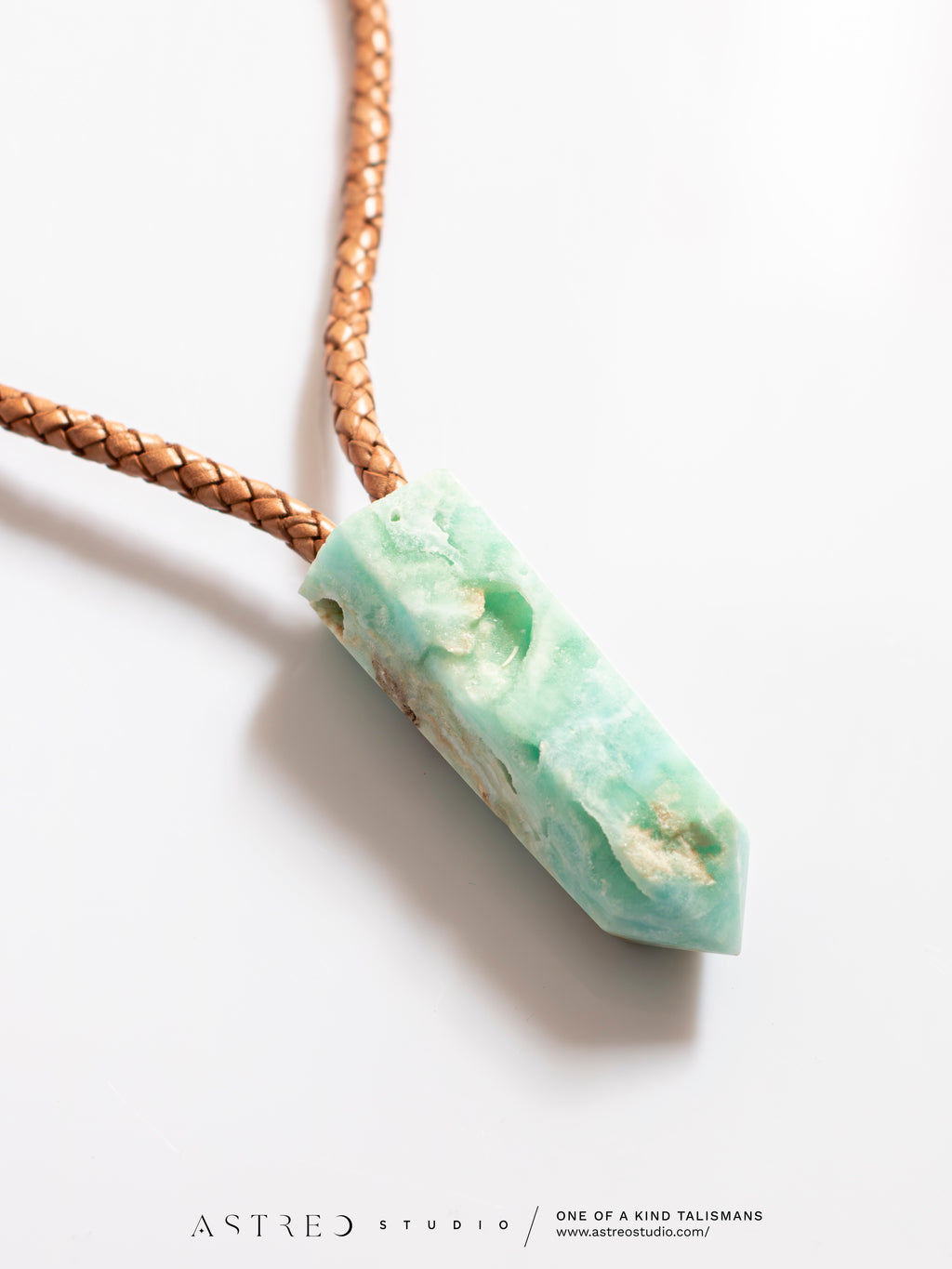Macramé ketting Rozenkwarts A+++ en Maansteen 