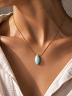 Collares Cadena con Larimar