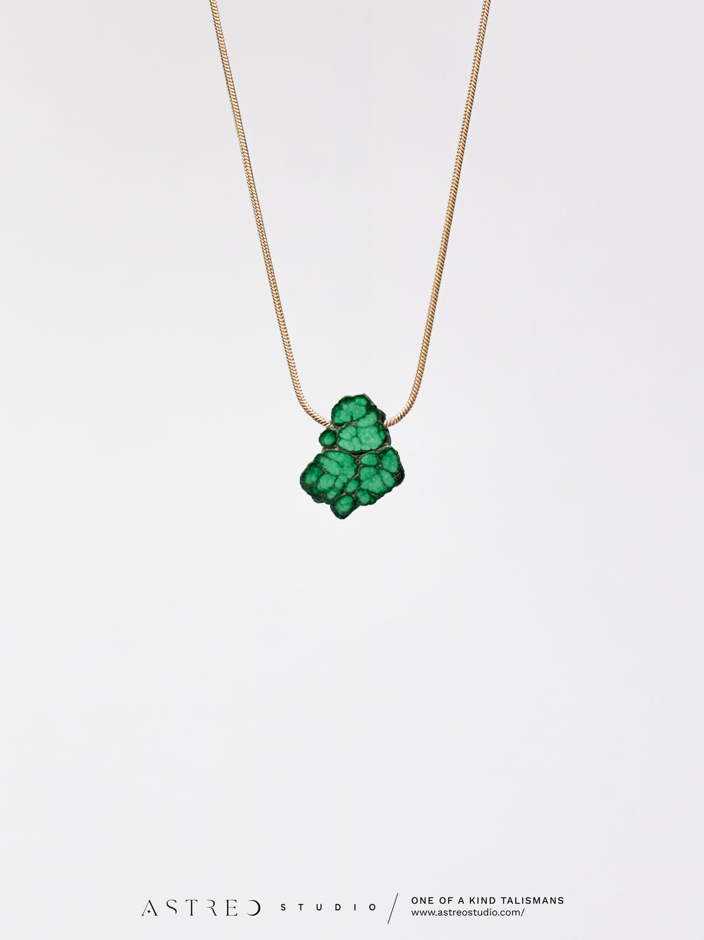Collar Cadena con Malaquita