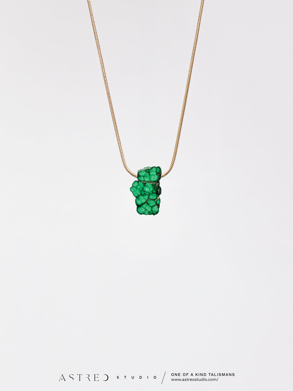Collar Cadena con Malaquita