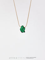 Collar Cadena con Malaquita