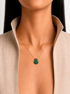 Collar Cadena con Malaquita