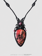 Collar Macrame Rodonita