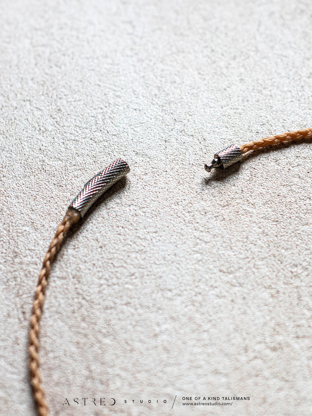 Collar Macrame Selenita y Piedra Luna