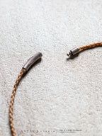 Collar Macrame Selenita y Piedra Luna