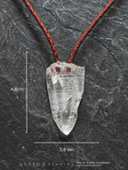 Collar Cuero Con Cuarzo Lemuriano