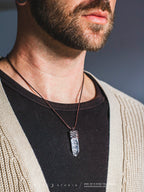 Collar Basico Ajustable Macrame Cuarzos Surtidos