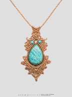 Amazonite Macramé Necklace 