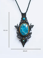 Macrame Apatite Necklace 