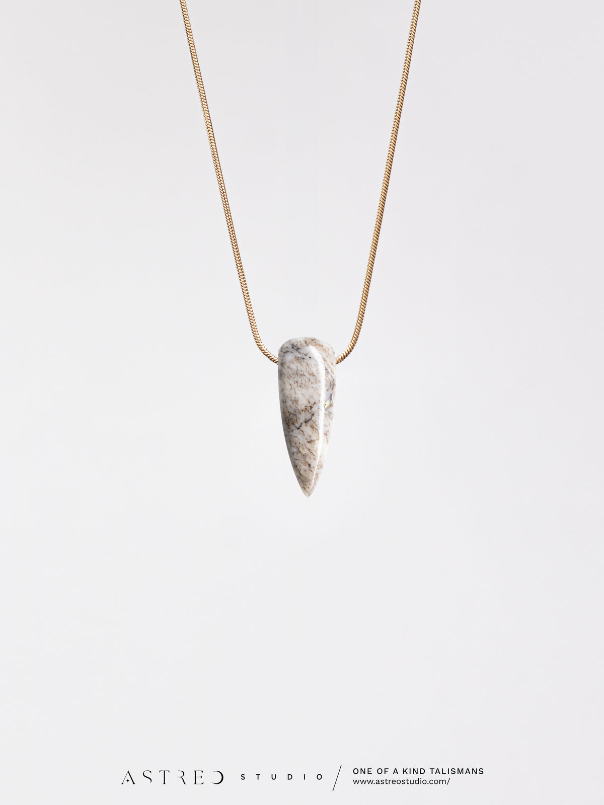 Collar Cadena con Agata Dendritica