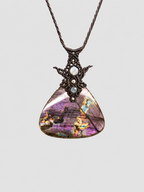 Labradorite Macrame Necklace 