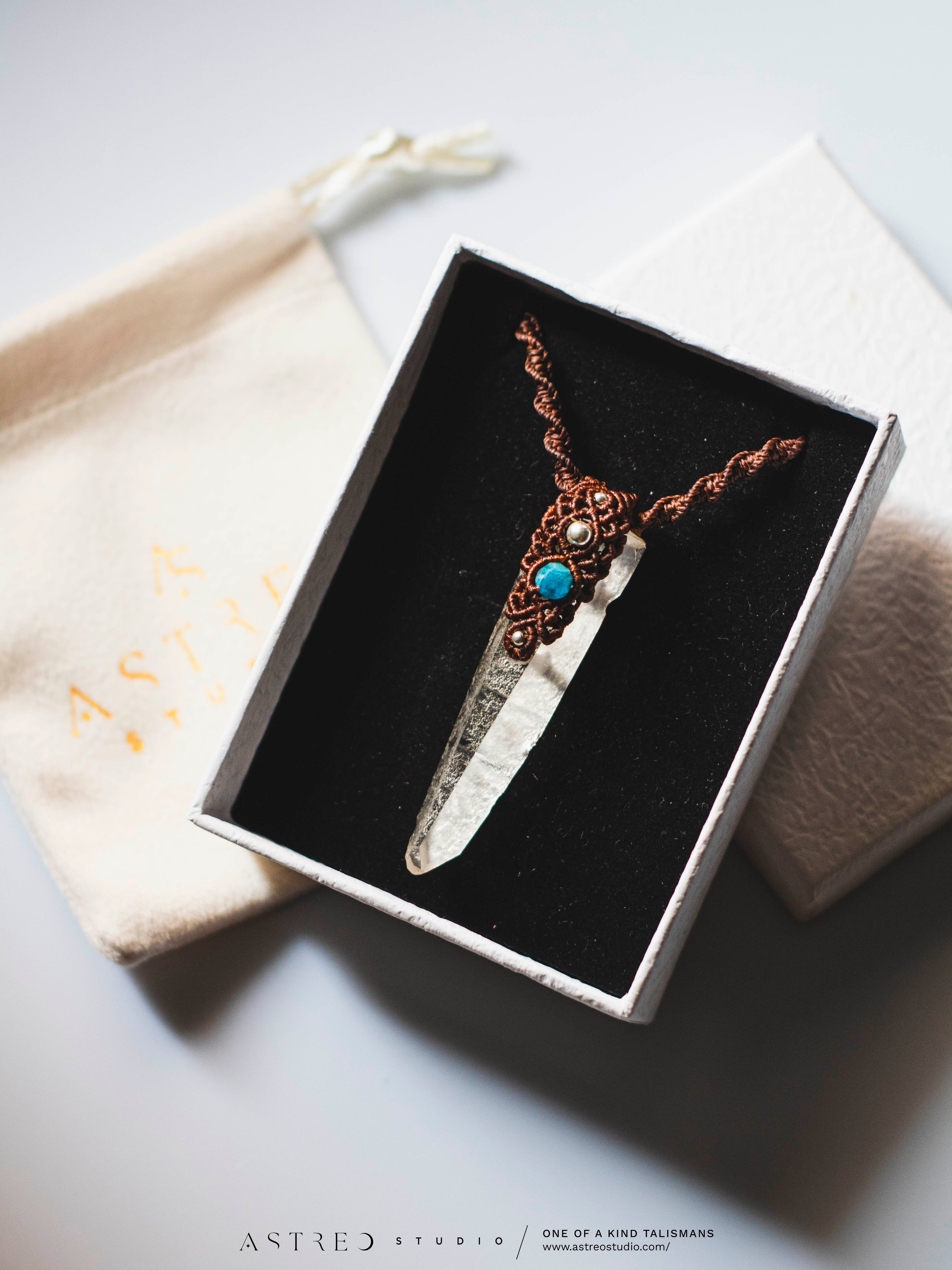 Smoky Quartz Macrame Necklace