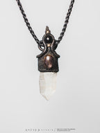 Rookkwarts macramé ketting