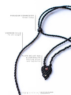 Collar Macrame Rodonita