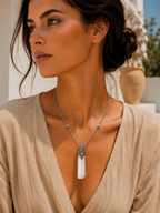 Macrame Labradorite Necklace XL 