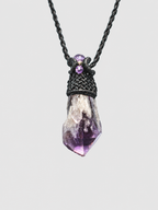 Amethist Macramé Ketting 