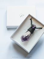 Amethist Macramé Ketting 