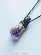Amethist Macramé Ketting 