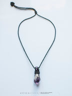 Amethist Macramé Ketting 