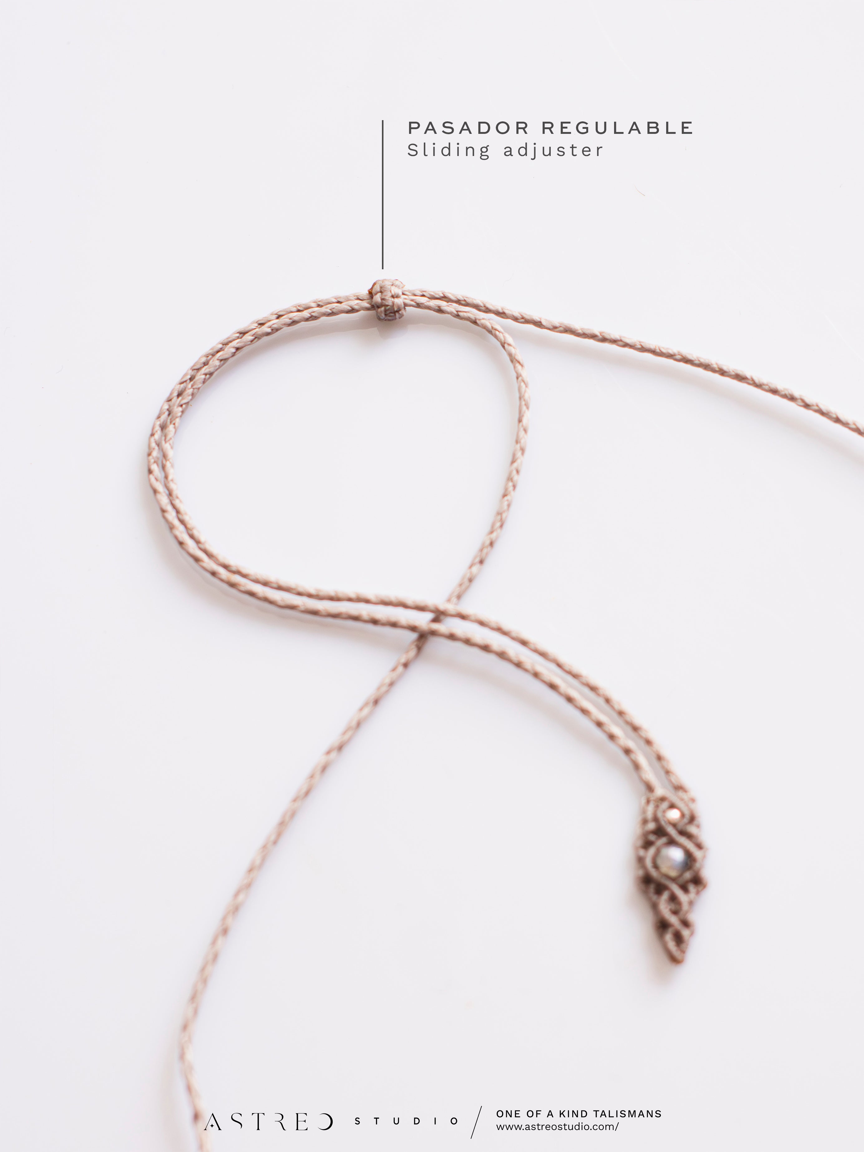 Collar Macrame Labradorita