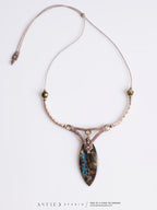 Collar Macrame Labradorita