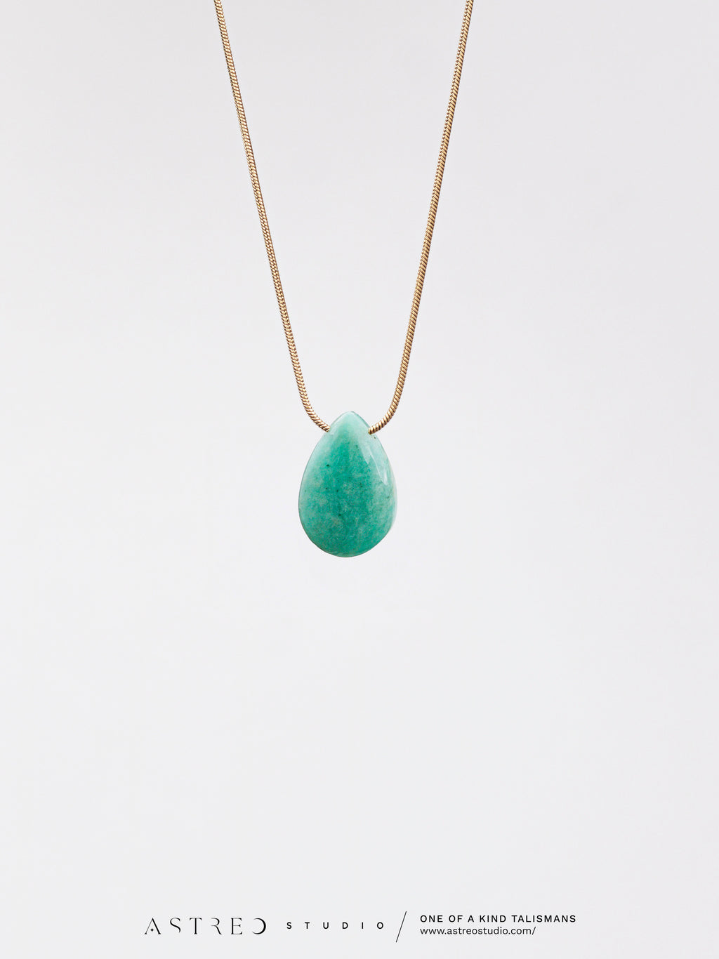 Collar Cadena con Amazonita