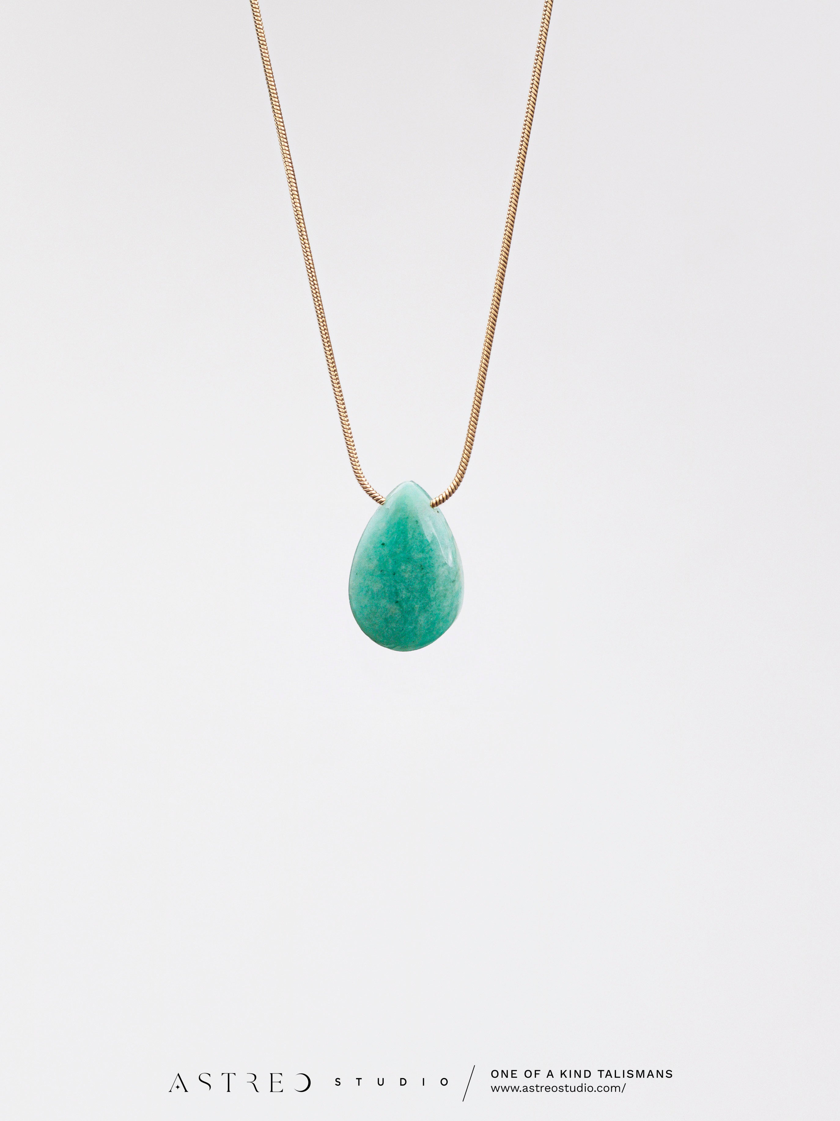 Collar Cadena con Amazonita