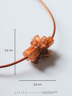 Leren Ketting Met Aragoniet