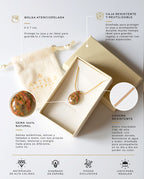 Ketting met chalcedoon 