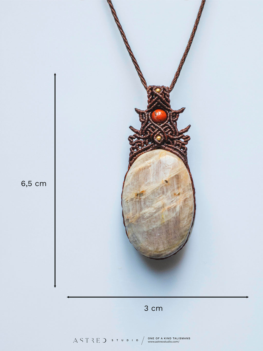 Labradoriet Macramé Ketting 