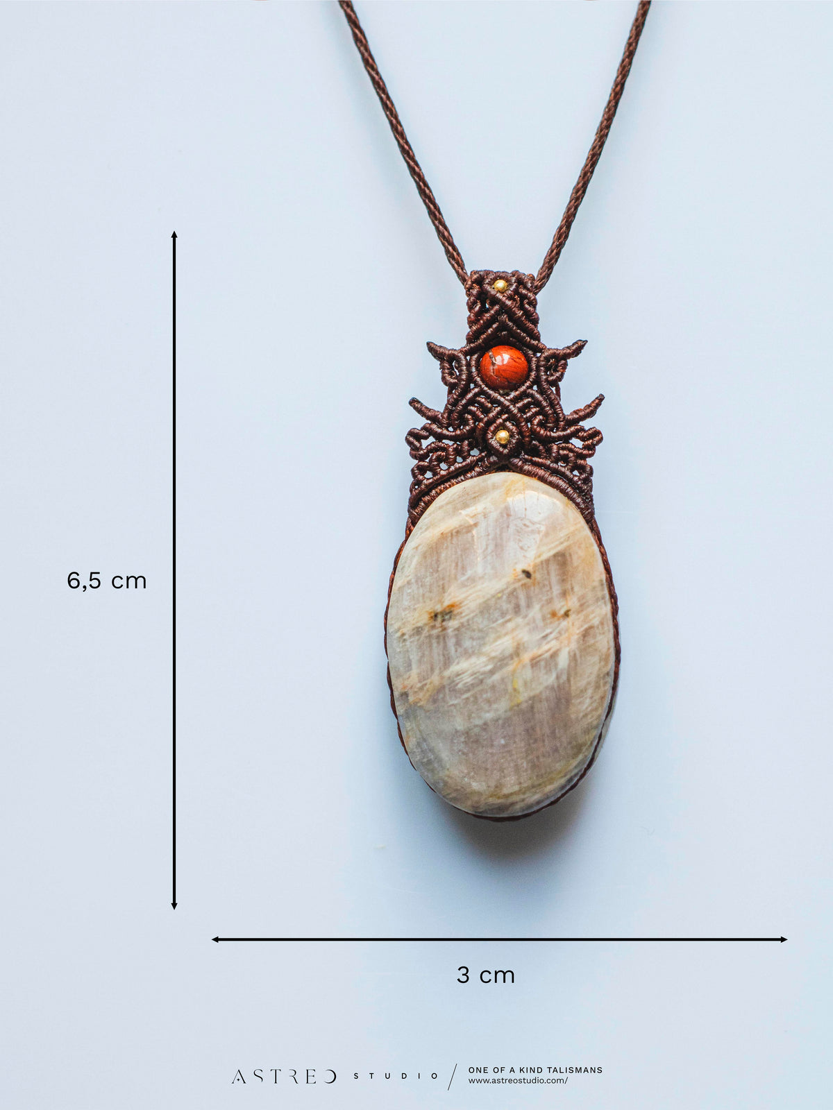 Labradoriet Macramé Ketting 