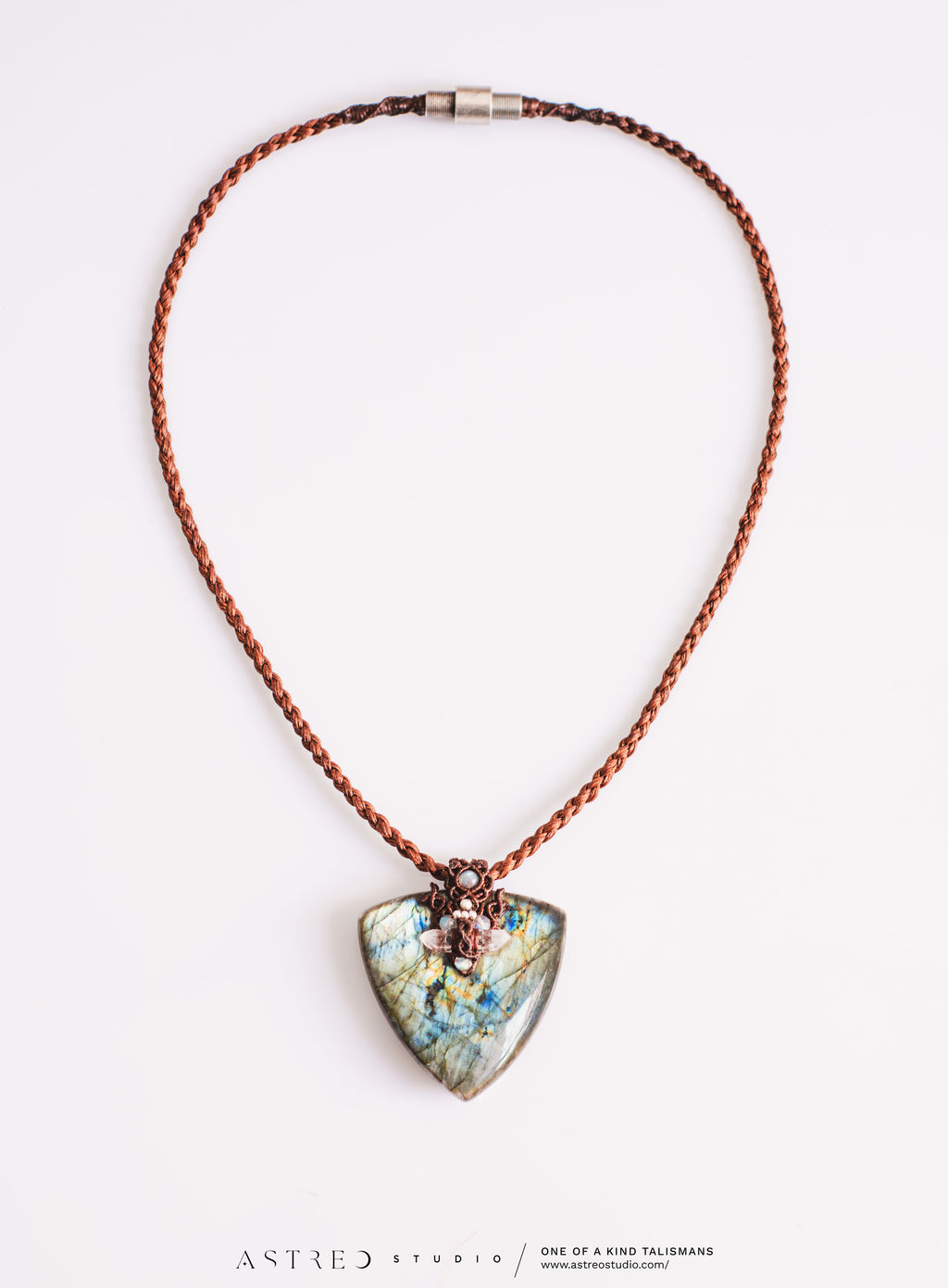 Collar Macrame Labradorita