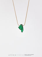 Collar Cadena con Malaquita
