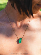 Ketting met chalcedoon 