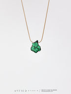 Collar Cadena con Malaquita