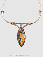 Labradorite Macrame Necklace 