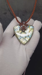 Labradoriet Macramé Ketting 