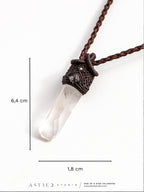 Macramé Ketting Meesterkwarts V: Lemurisch Venster en Herkimer