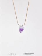 ULTIMA UNIDAD | Collar Cadena con Amatista Bruto