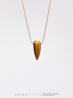 Ketting met tijgeroogmotief 