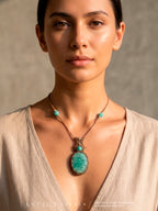 Collar Macramé Amazonita